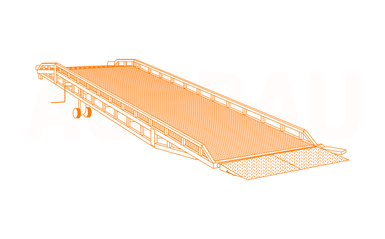 Rampë ngarkimi e lëvizshme me këmbë teleskopike