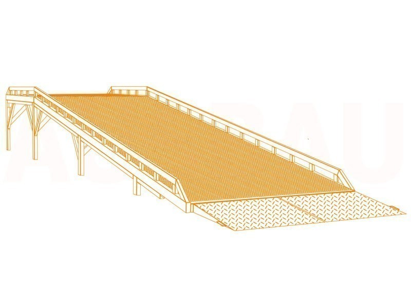 Σταθερή ράμπα φόρτωσης (fixed loading dock ramps) AUSBAU-STB (με οριζόντια πλατφόρμα)