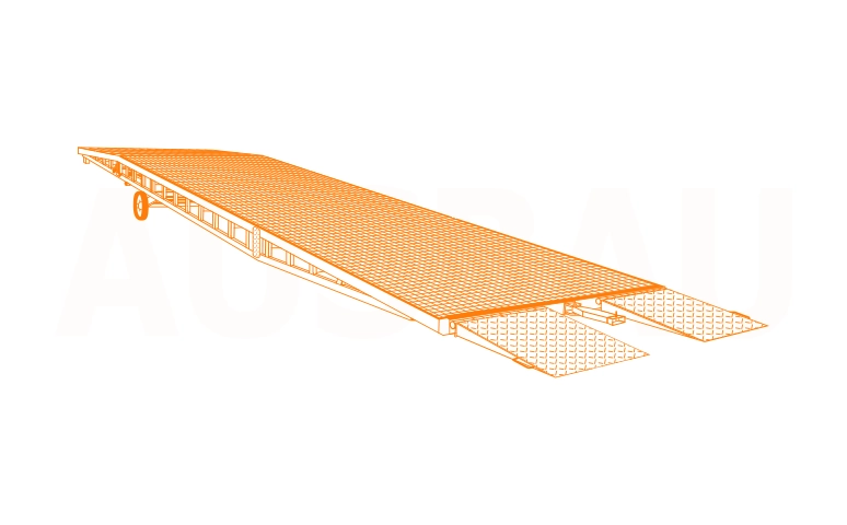 Mobile loading ramps for agricultural machinery