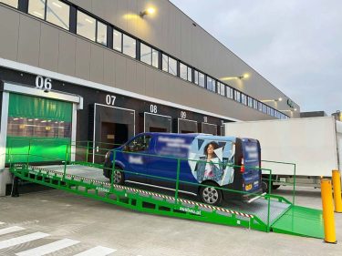 Loading ramp for a postal company in the Netherlands