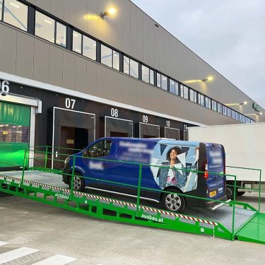 Loading ramp for a postal company in the Netherlands