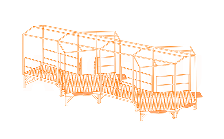 Modular loading platform for vans and commercial vehicles
