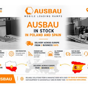 Rampy załadunkowe AUSBAU z magazynów w Polsce i Hiszpanii